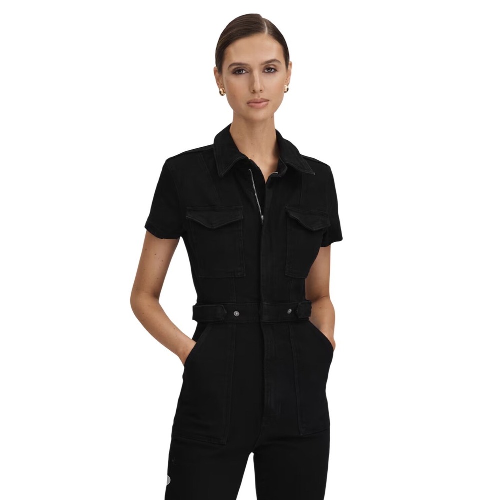 Good American Fit for Success Jumpsuit in Black XS $169 NWT - Picture 2 of 10